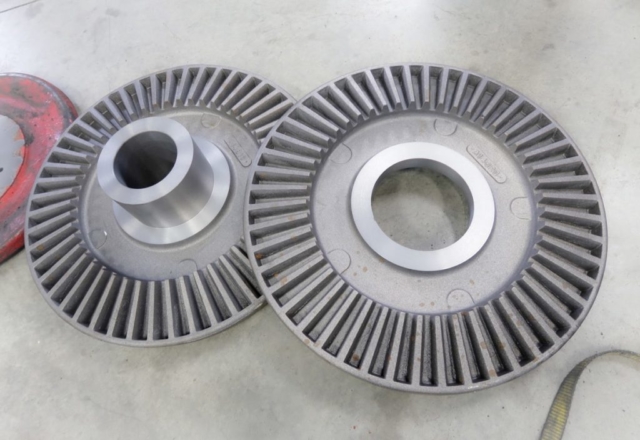 Machined differential bevel gears
